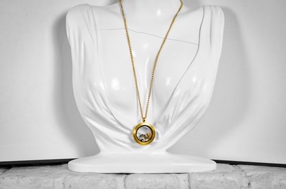Origami Owl Gold-Tone Living Locket Necklace with Interchangeable Charms