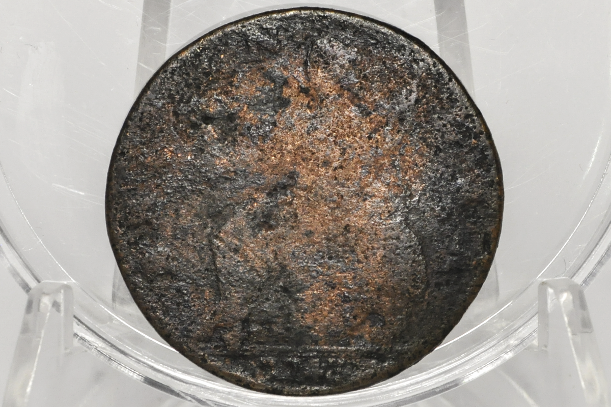 1743 UK Halfpenny - Great Detail - 1743 Great Britain 1/2 Penny