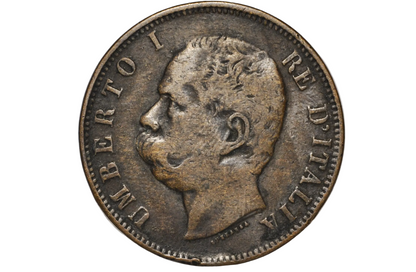 1893-R Italian 10 Centesimi - Great Condition - 1893 10 Cent Coin Italy - Umberto I - Rarer Type