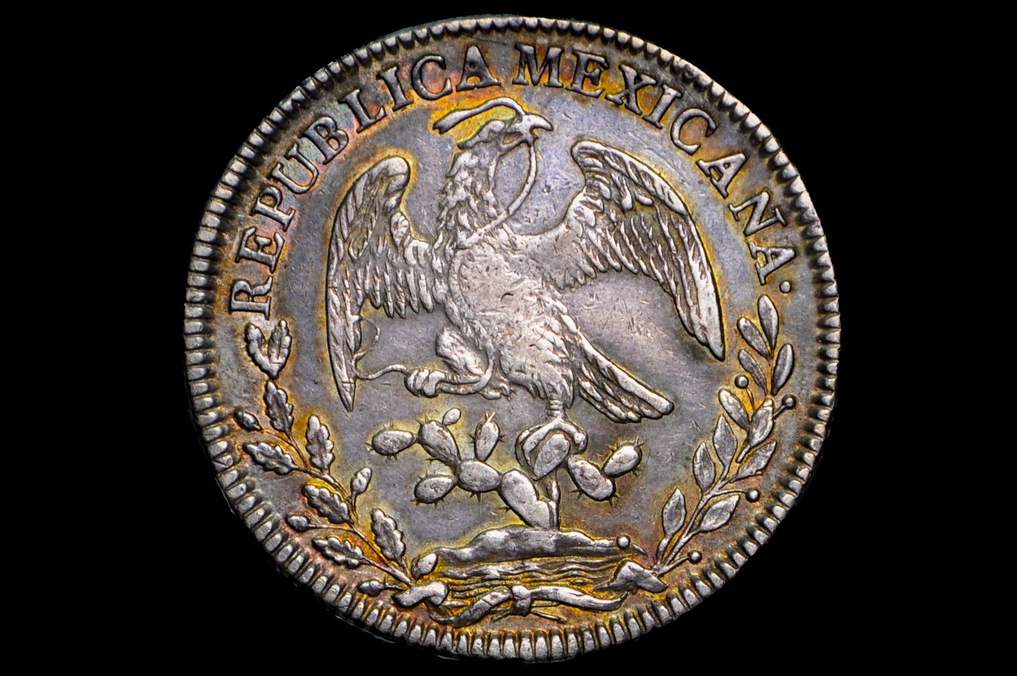 1834 Silver 8 Reales Mexico Mo Ml - Choice AU, Beautiful Luster & Toning - Rarer - Mexican Eight Reales Silver 1834