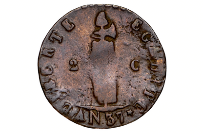 Rare Haiti 2 Centimes - Rarer Coin Type -2 Deux Centimes 1840 - AN37 - First Republic of Haiti 1840 2 Cent