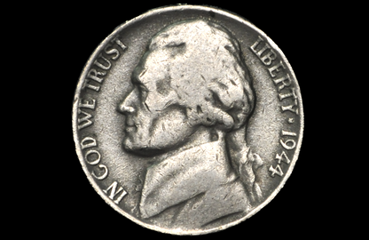 1944 Henning Nickel – WWII Counterfeit Issue – Rare & Highly Collectible - No Mint Mark War Nickel