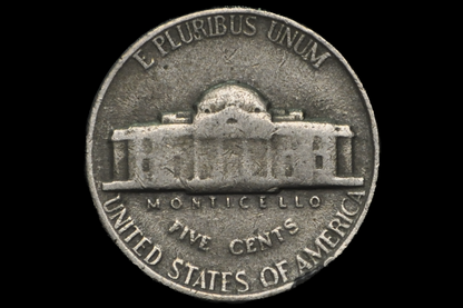 1944 Henning Nickel – WWII Counterfeit Issue – Rare & Highly Collectible - No Mint Mark War Nickel