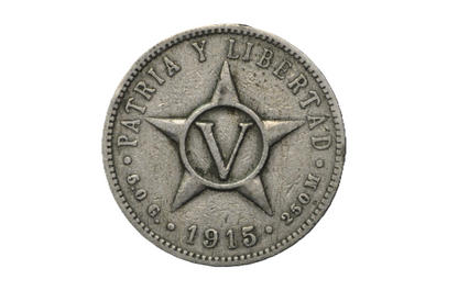 1915 Cuba 5 Centavos - First Republic of Cuba - Cuba Cinco Centavos