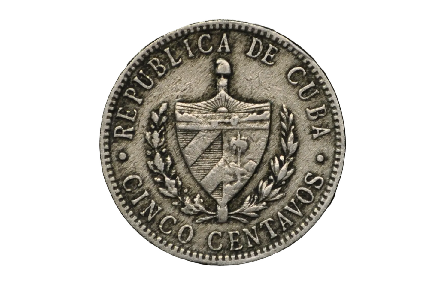 1920 Cuba 5 Centavos - Great Condition - First Republic of Cuba - Cuba Cinco Centavos