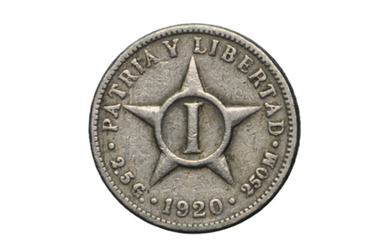 1920 Cuba Un Centavo - First Republic of Cuba - Cuba 1 Centavo