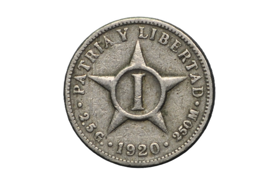 1920 Cuba Un Centavo - First Republic of Cuba - Cuba 1 Centavo