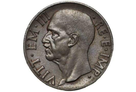 1936 Italian 10 Cent Coin - Victor Emmanuel III - Italy 10 Cent Coin 1936 Ten Centesimi - Kingdom of Italy