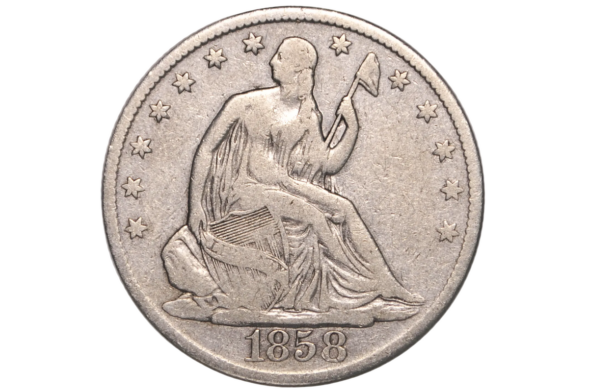 1858-O US Silver Half Dollar