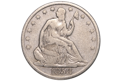 1858-O US Silver Half Dollar