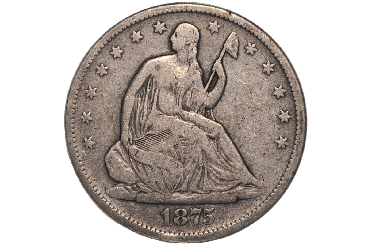 1875 Seated Liberty Half Dollar