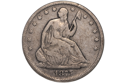 1875 Seated Liberty Half Dollar