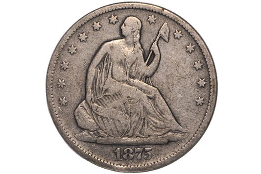 1875 Seated Liberty Half Dollar