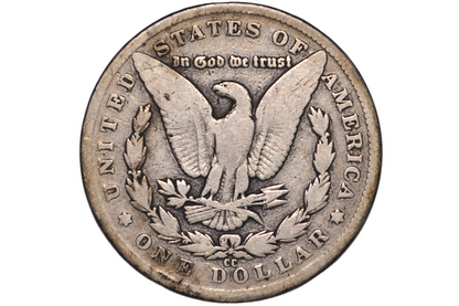 CC reverse morgan dollar in VG condition