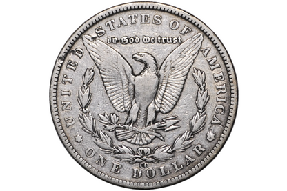 1884 CC Morgan Silver Dollar - VF - Carson City Mint 1884CC Morgan Dollar 1884CC, Rarer Date, Authentic