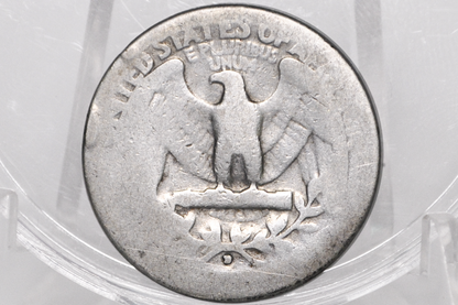 1932-D Washington Silver Quarter - AG - Denver Mint - Key Date Washington 1932D - 1932 D Washington Quarter
