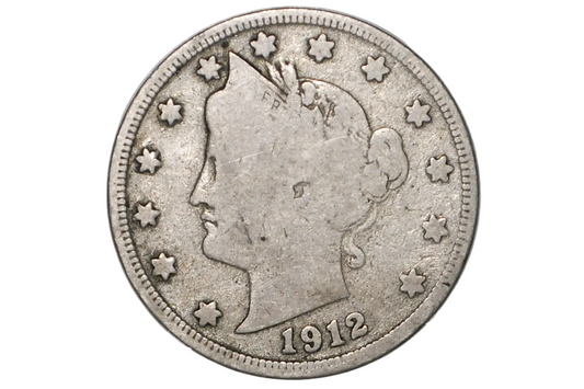 1912-S Liberty Head Nickel - VG+, Very Rare Coin, Only 238,000 Made!