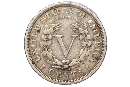 1912-S Liberty Head Nickel, The Key Date - Fine - San Francisco Mint - Liberty Nickel 1912S, Very Rare Coin, Only 238,000 Made! (Copy)