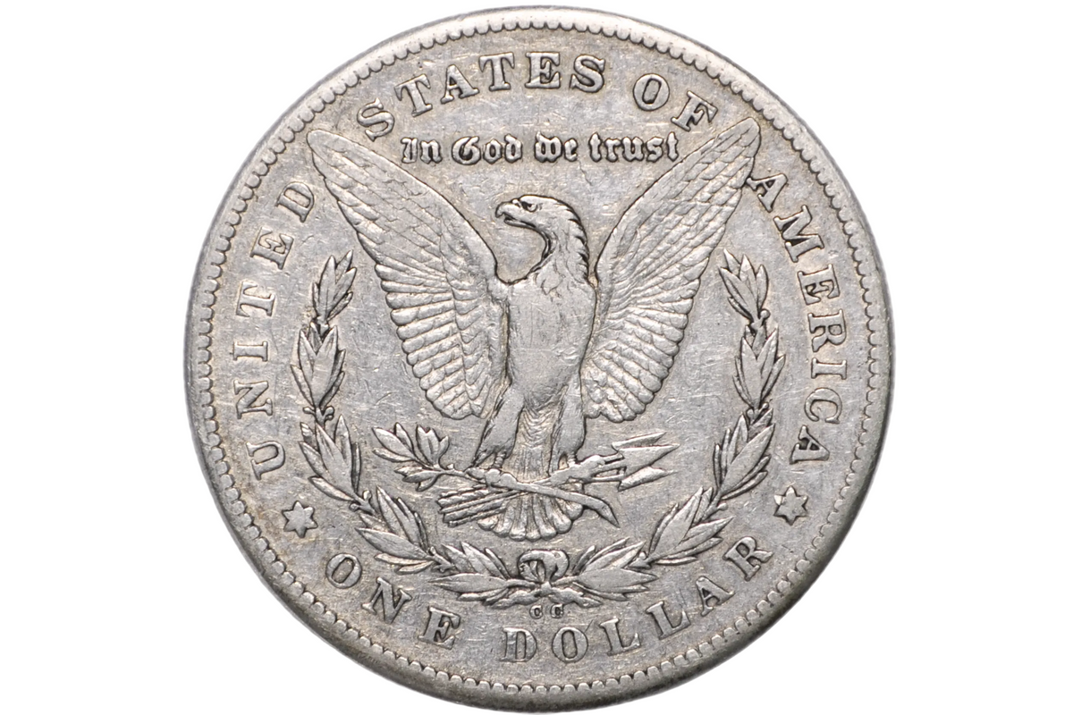 Dólar de Plata Morgan de 1878 CC - XF+ - Ceca de Carson City, Dólar Morgan 1878-CC Fecha Clave 1878CC