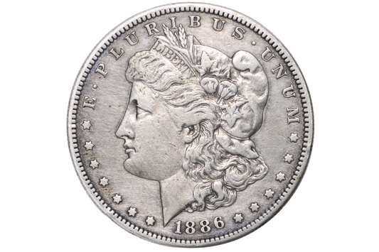 1886-S Morgan Silver Dollar - XF Detail, Cleaned - Rare Date & Mint - San Francisco Mint