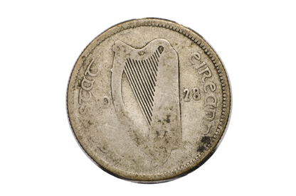 1928 Irish Silver 1 Shilling Coin - Vintage Irish Florin Coin Ireland 1928 UK Shilling - Bull Design