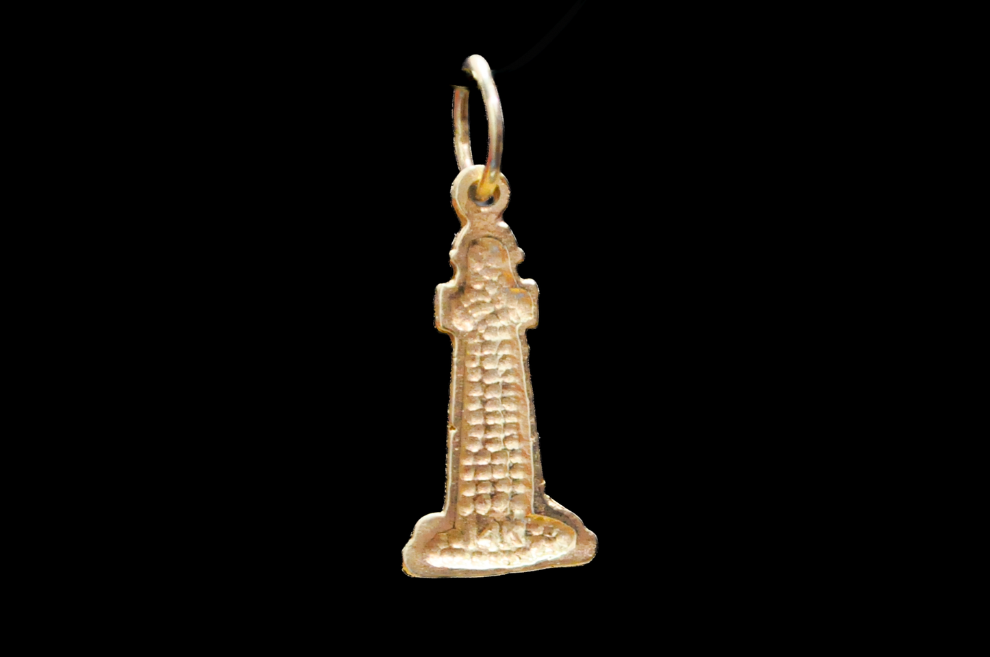 14 Karat Lighthouse Charm - .62 Grams - Stamped and Tested 14 Kt - Nautical Life Charm