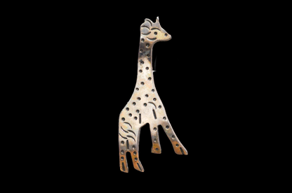 Taxco Sterling Silver Giraffe Earrings - Stamped and Tested Sterling Silver - Unique Giraffe Design - No Earring Backs