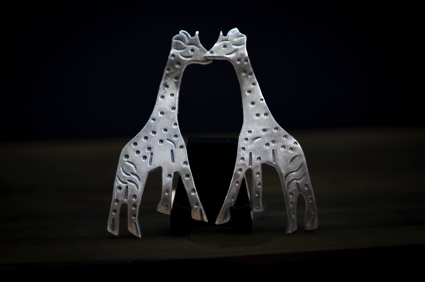 Taxco Sterling Silver Giraffe Earrings - Stamped and Tested Sterling Silver - Unique Giraffe Design - No Earring Backs