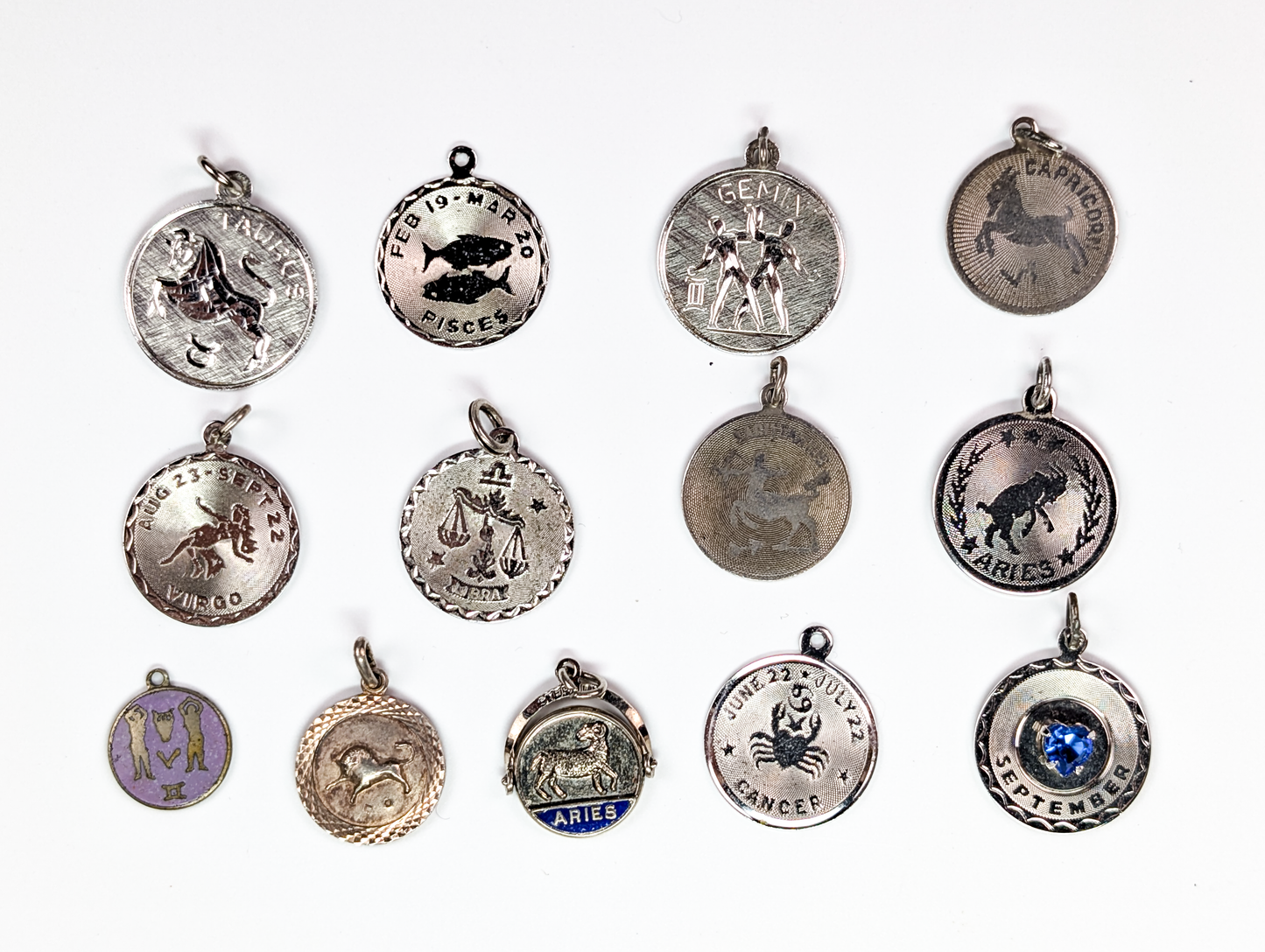 Lot of Sterling Silver Astrology/Zodiac Charms - Choose by Charm! - Stamped and Tested Sterling - Birth Month Astrology and Zodiac Charms