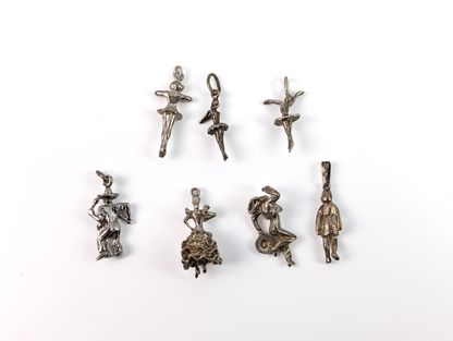 Sterling Silver Music/The Arts Charms - Choose by Charm! - Stamped and Tested Sterling - Dancing, Instruments, Music Notes