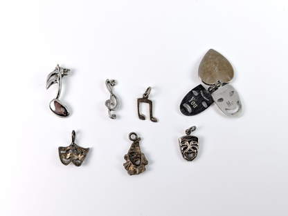 Sterling Silver Music/The Arts Charms - Choose by Charm! - Stamped and Tested Sterling - Dancing, Instruments, Music Notes