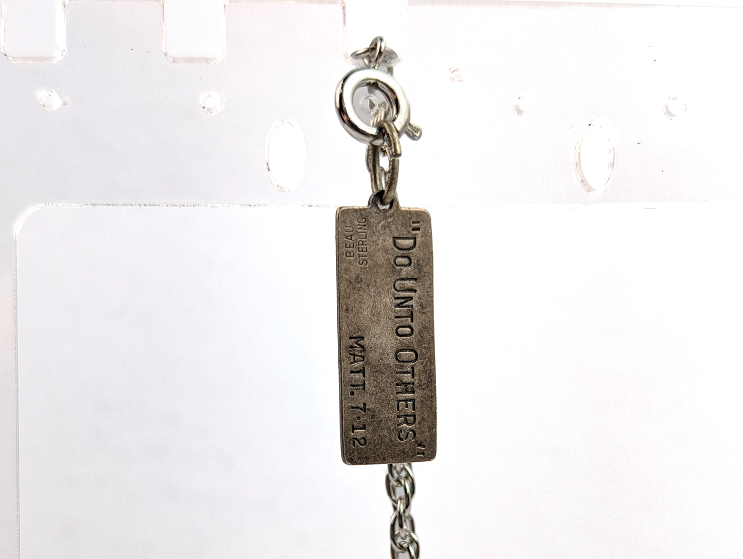 Beau Sterling "Do Unto Others" Golden Rule Ruler Charm - Stamped and Tested Sterling Silver - Treat Others the Way You Want to Be Treated
