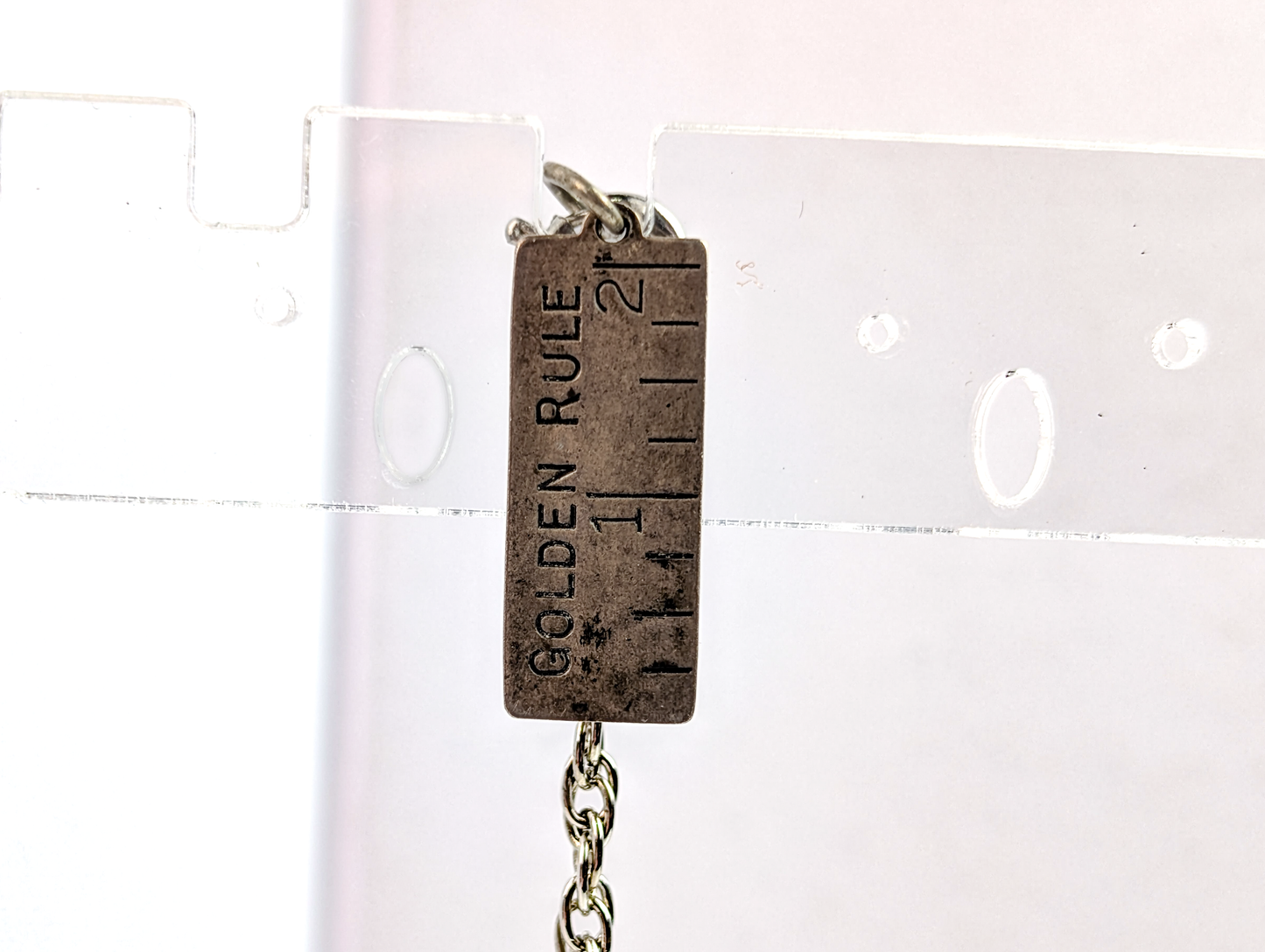 Beau Sterling "Do Unto Others" Golden Rule Ruler Charm - Stamped and Tested Sterling Silver - Treat Others the Way You Want to Be Treated