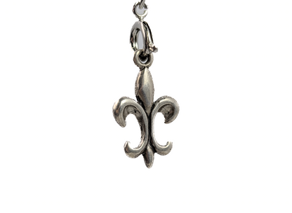 Vintage Fleur-De-Lis Charm - Stamped and tested Sterling Silver - French Royalty