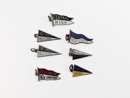 Sterling Silver Southern NH Northern Massachusetts Town High School Charms - Choose by Charm! - Stamped and Tested Sterling - Merrimack Valley, Seacoast Region