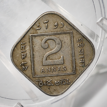 India 2 Annas 1936 - VF/XF Condition - 1936 India 2 Annas - King George V