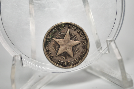 1915 Cuba Diez Centavo - First Republic of Cuba - Cuba 10 Centavo