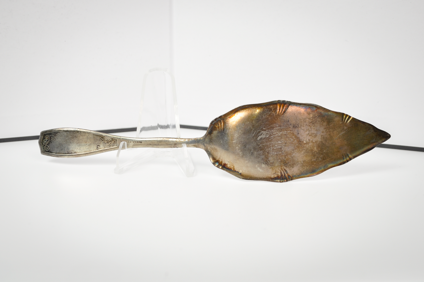 Vintage Towle Silversmiths Floral Engraved Pastry Server - Tested .900 Coin Silver - Ornate Design - Dinner Parties