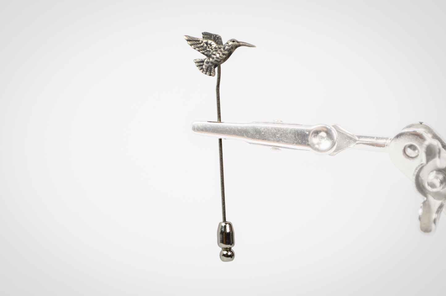 Rare Retired James Avery Hummingbird Stick Pin - Stamped and Tested Sterling Silver - James Avery Jewelry - Animal Stick Pin