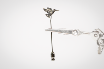 Rare Retired James Avery Hummingbird Stick Pin - Stamped and Tested Sterling Silver - James Avery Jewelry - Animal Stick Pin