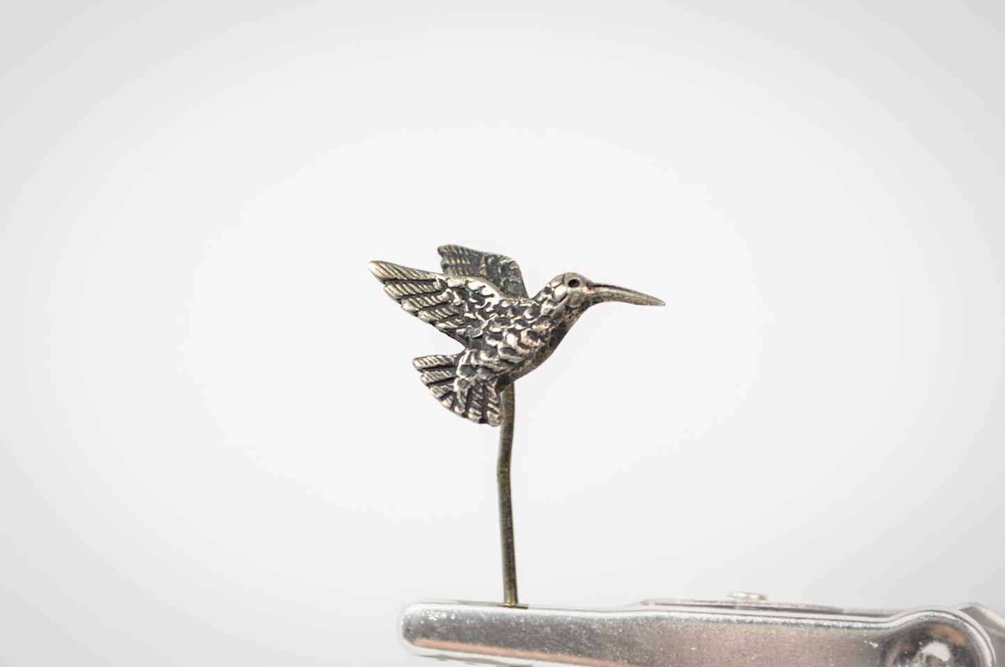 Rare Retired James Avery Hummingbird Stick Pin - Stamped and Tested Sterling Silver - James Avery Jewelry - Animal Stick Pin