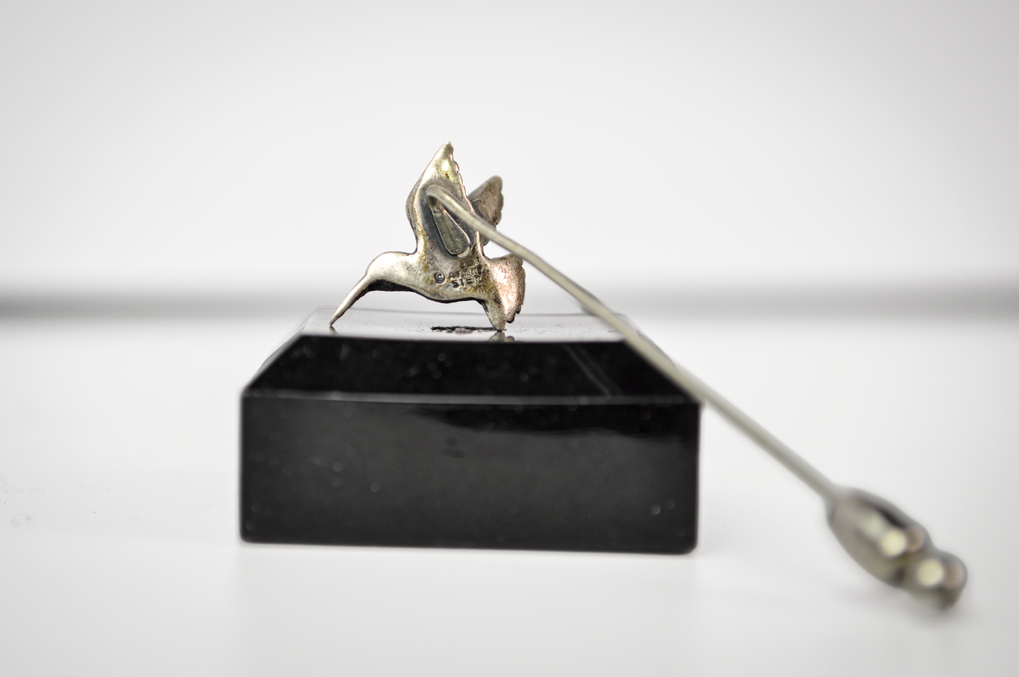 Rare Retired James Avery Hummingbird Stick Pin - Stamped and Tested Sterling Silver - James Avery Jewelry - Animal Stick Pin
