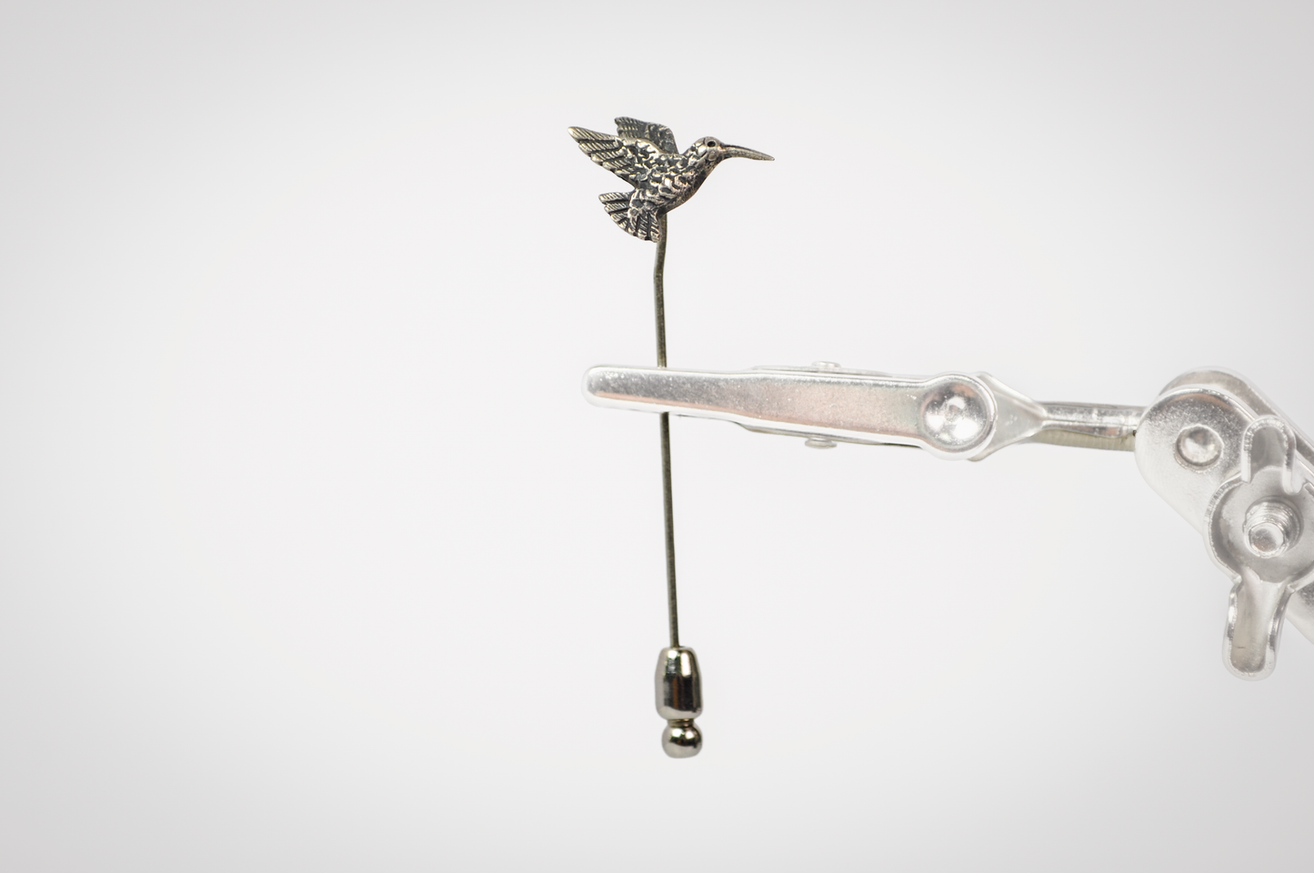 Rare Retired James Avery Hummingbird Stick Pin - Stamped and Tested Sterling Silver - James Avery Jewelry - Animal Stick Pin