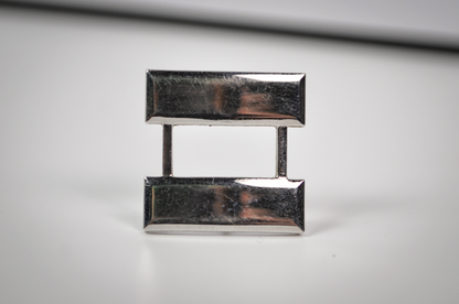 Sterling Silver Captain Rank Double Bar Pin - Stamped and Tested Sterling Silver - Military Regalia Pin
