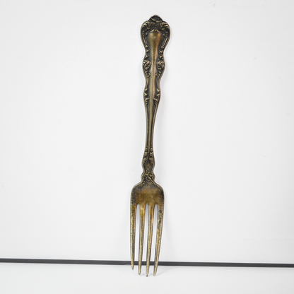 Set of 4 Antique Holmes and Edwards XIV Rose Pattern Forks and Pickle Forks - Décor & Collections - Silver Forks - 2 Pickle Forks - 2 Forks