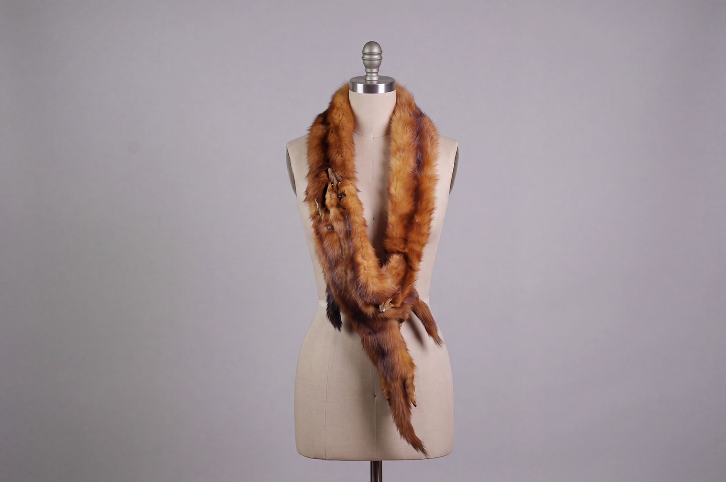 4 Mink Scarf/Shawl - Real Mink Fur - Taxidermized Mink Winter Wear
