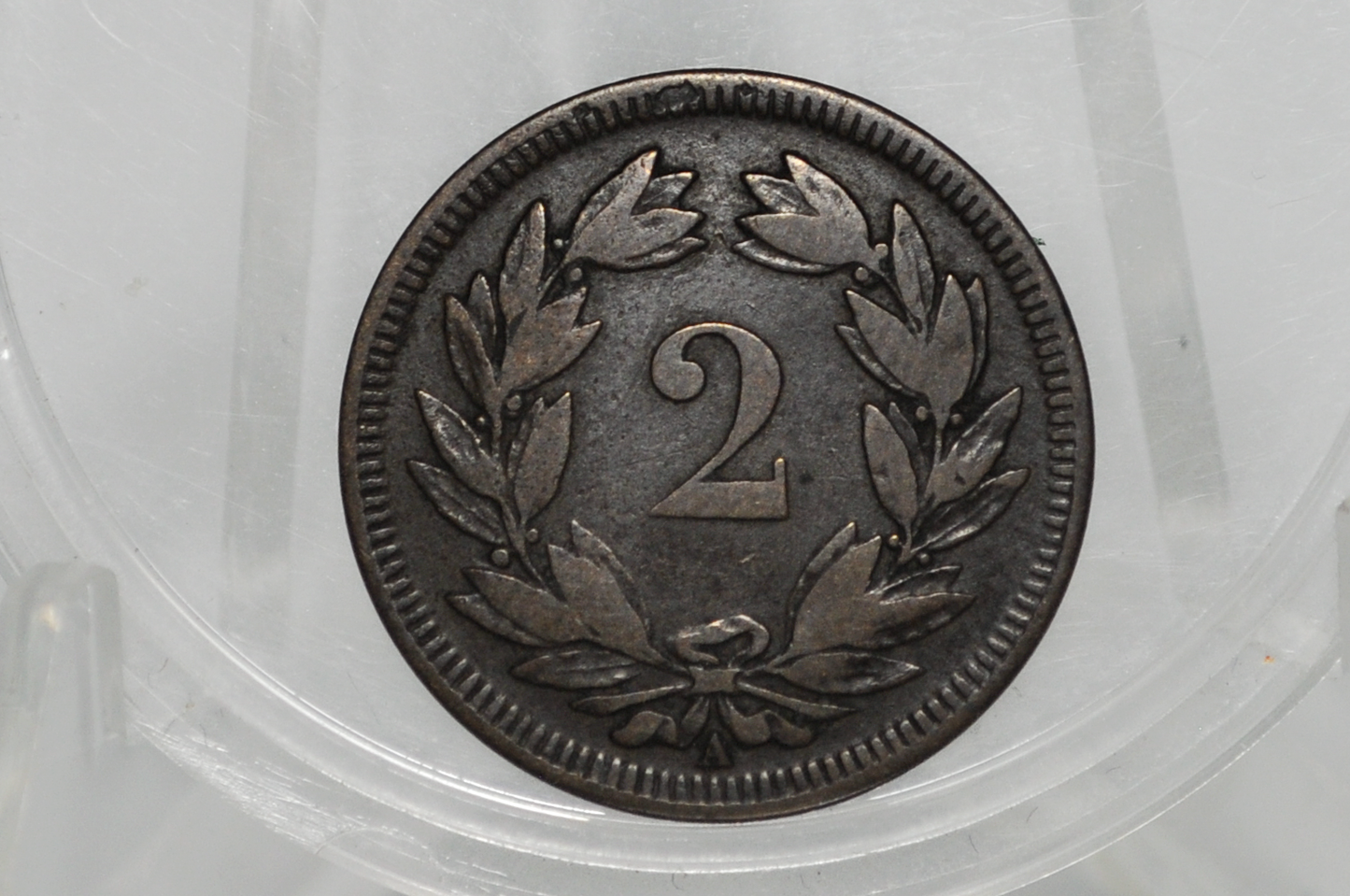 1851 Switzerland 2 Rappen - VF - 1851 Helvetica 2 Rappen Swiss Two Rappen 1851, Great Coin