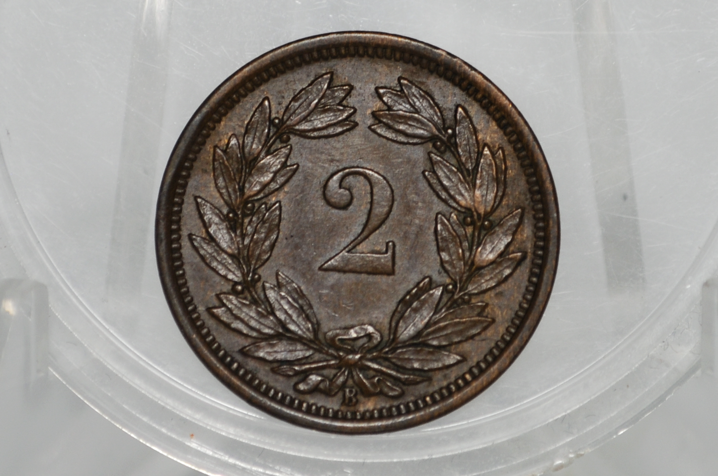 1906 Switzerland 2 Rappen - AU - 1906 Helvetica 2 Rappen Swiss Two Rappen 1906, Great Coin - 500,000 Minted