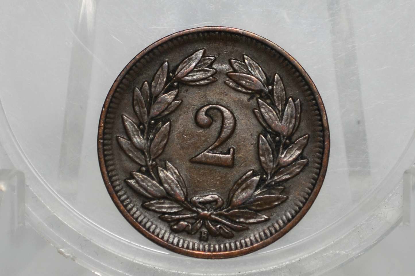 1908 Switzerland 2 Rappen - XF - 1908 Helvetica 2 Rappen Swiss Two Rappen 1908, Great Coin - 1,000,000 Minted