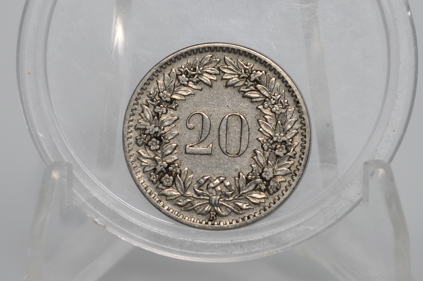 1924 Switzerland 20 Rappen - XF - 1924 Helvetica 20 Rappen - Swiss 20 Rappen 1924 - Great Coin